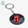 Custom Promotion Antique The Rolling Stones Red Tongue Enamel Keychain